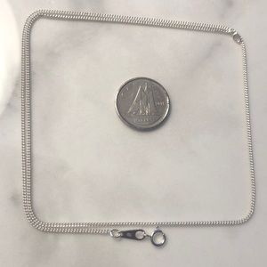 17.5” sterling silver chain necklace‎